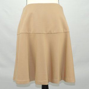 New York & Co Tan Fit & Flare Skirt